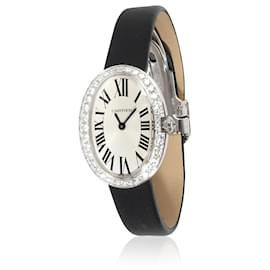 Cartier-Cartier Baignoire WB520027 Women's Watch In 18kt white gold-Silvery,Metallic