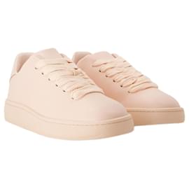 Burberry-LF Box Sneakers - Burberry - Leather - Baby Neon-Beige
