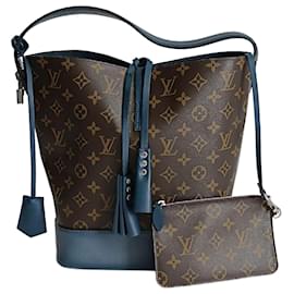 Louis Vuitton-Louis Vuitton Noè Idole Bucket GM handbag-Brown,Blue