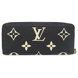 Louis Vuitton-Louis Vuitton Black Monogram Empreinte Giant Zippy Wallet-Black