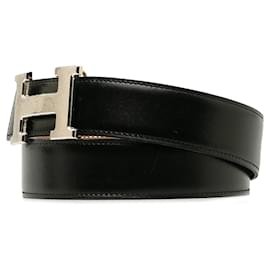 Hermès-Cinturón reversible Hermes Constance negro-Negro