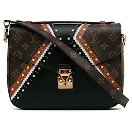Louis Vuitton-Louis Vuitton Brown Monogram Pochette Metis Brogue-Brown