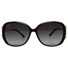 Gucci-Gucci Black Round Tinted Sunglasses-Black