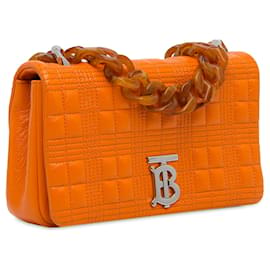 Burberry-Burberry Petit sac à bandoulière en résine Lola orange-Orange
