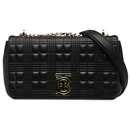 Burberry-Burberry Black Small Quilted Lola Crossbody Bag-Black