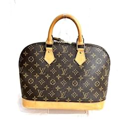 Louis Vuitton-Louis Vuitton Monogram Alma PM Canvas Handbag M53151 in Fair condition-Brown