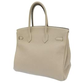 Hermès-Hermes Togo Birkin 35 Leather in Good condition-Grey