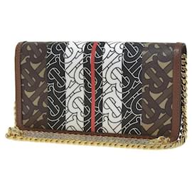 Burberry-TB Rowe Wallet on Chain-Black