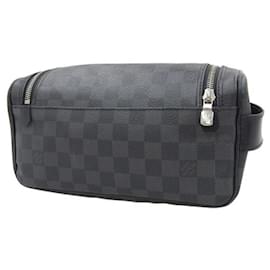 Louis Vuitton-Damier Graphite Toiletry Pouch N47625-Black