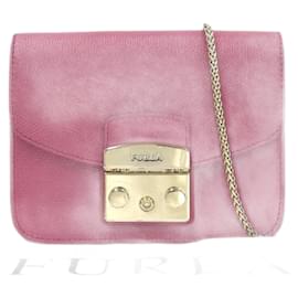 Furla-Metropolis Leather Crossbody Bag-Purple