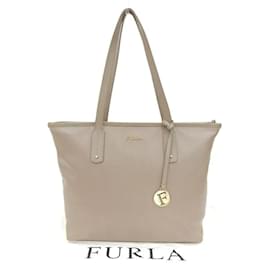 Furla-Sac cabas en cuir-Marron