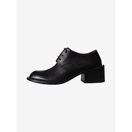 Autre Marque-Zapatos Derby de tacón negros - talla UE 38-Negro