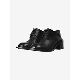 Autre Marque-Black heeled Derby shoes - size EU 38-Black