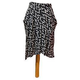 Gonna Isabel Marant in seta bianca e nera Nero Bianco