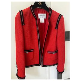 Chanel-Jackets-Red