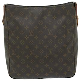 Louis Vuitton-Bolsa de ombro M LOUIS VUITTON Monogram Looping GM51145 Autenticação de LV 64149-Monograma
