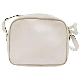 Salvatore Ferragamo-Salvatore Ferragamo Shoulder Bag Leather White Auth 63692-White