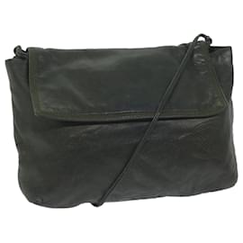 Loewe-LOEWE Shoulder Bag Leather Black Auth 63881-Black