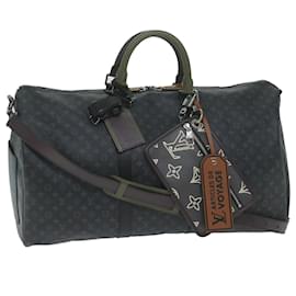 Louis Vuitton-LOUIS VUITTON Monogram Eclipse Keepall Bandouliere 50 Bag M56856 LV Auth 63543S-Other