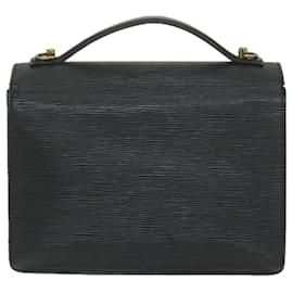 Louis Vuitton-Louis Vuitton Epi Monceau 28 Hand Bag Black M52122 LV Auth 63951-Black