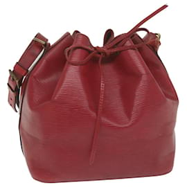 Louis Vuitton-Bolsa de ombro LOUIS VUITTON Epi Petit Noe vermelha M44107 Autenticação de LV 63355-Vermelho