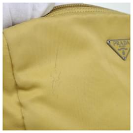Prada-Bolsa PRADA Nylon Yellow Auth 63628-Amarelo