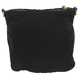 Prada-PRADA Shoulder Bag Nylon Black Auth ki4045-Black