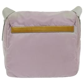 Prada-PRADA Shoulder Bag Nylon Pink Auth bs11377-Pink