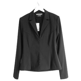 Jacquemus La Montagne veste dos ouvert Noir