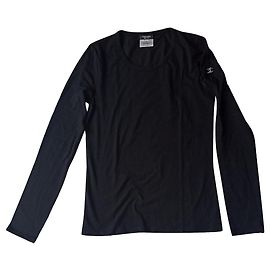 Maglietta Chanel Uniform a maniche lunghe nera Nero