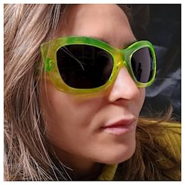 Prada-Sonnenbrille Acetat Neon-Grün