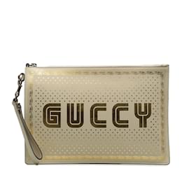 Gucci-Bolso de mano Gucci Guccy Sega blanco-Blanco