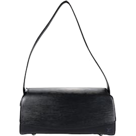 Louis Vuitton-Louis Vuitton Noir Epi Leather Nocturne GM Shoulder Bag-Black