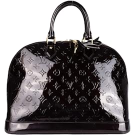 Louis Vuitton-Louis Vuitton Bordeaux Vernis Monogram Alma GM Handbag-Other