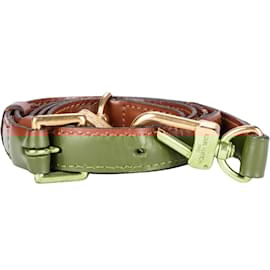 Louis Vuitton-Louis Vuitton Brown Leather Monceau / Bag strap-Brown