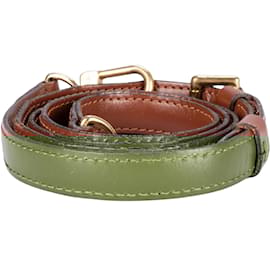 Louis Vuitton-Louis Vuitton Brown Leather Monceau / Bag strap-Brown