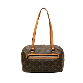 Louis Vuitton-Brown Louis Vuitton Monogram Cite MM Shoulder Bag-Brown