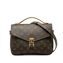 Louis Vuitton-Brown Louis Vuitton Monogram Pochette Metis Satchel-Brown