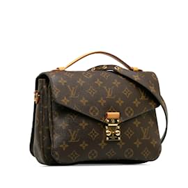 Louis Vuitton-Brown Louis Vuitton Monogram Pochette Metis Satchel-Brown
