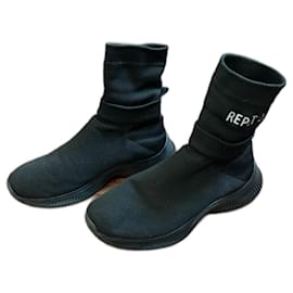 Repetto-Sneaker alta Repetto nera-Nero