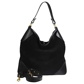 Isabel Marant-Black suede shoulder bag-Black