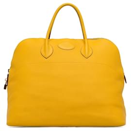 Hermès-Hermes Yellow Taurillon Clemence Bolide 45-Yellow