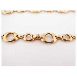 Christian Dior-VINTAGE CHRISTIAN DIOR NECKLACE IN YELLOW GOLD 18K 67.5 GR YELLOW GOLDEN NECKLACE-Golden