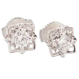 Mauboussin-PENDIENTES NUEVE MAUBOUSSIN MI REINA DEL AMOR N2 de oro 18k diamantes-Plata