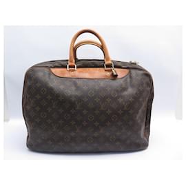 Louis Vuitton-VINTAGE LOUIS VUITTON ALIZE HAND TRAVEL BAG MONOGRAM CANVAS M41391 BAGS-Brown