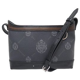 NEUE BERLUTI ESCAPADE ODYSSEE HANDTASCHE MONOGRAM CANVAS UMHÄNGETASCHE Anthrazitgrau