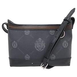 Berluti-NOVA BOLSA BERLUTI ESCAPADE ODYSSEE MONOGRAMA CANVAS CROSSBODY BOLSA-Cinza antracite