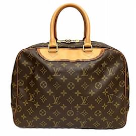 Louis Vuitton-Louis Vuitton Monogram Deauville  Canvas Handbag M47270 in Fair condition-Brown