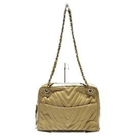 Chanel-Matelasse Chain Shoulder Bag-Beige