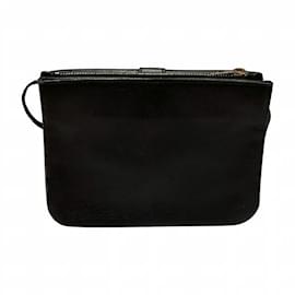 & Other Stories-Bolsa crossbody com três bolsos em couro 425713-Preto